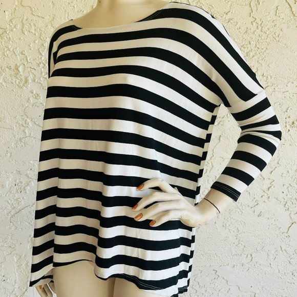 Fighting Eel Tops Fighting Eel Tunic Top Black White Striped